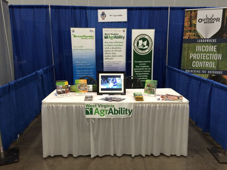 a photo of the WV Agrability booth